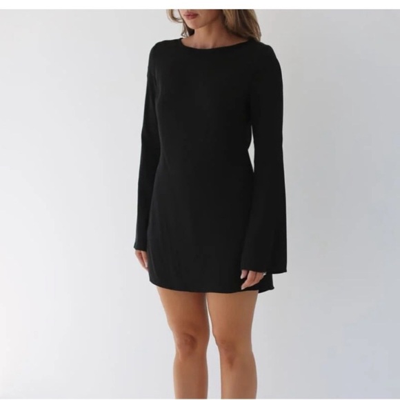 RUMORED Sweet Talker Mini Dress In Black - Picture 2 of 7